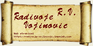 Radivoje Vojinović vizit kartica